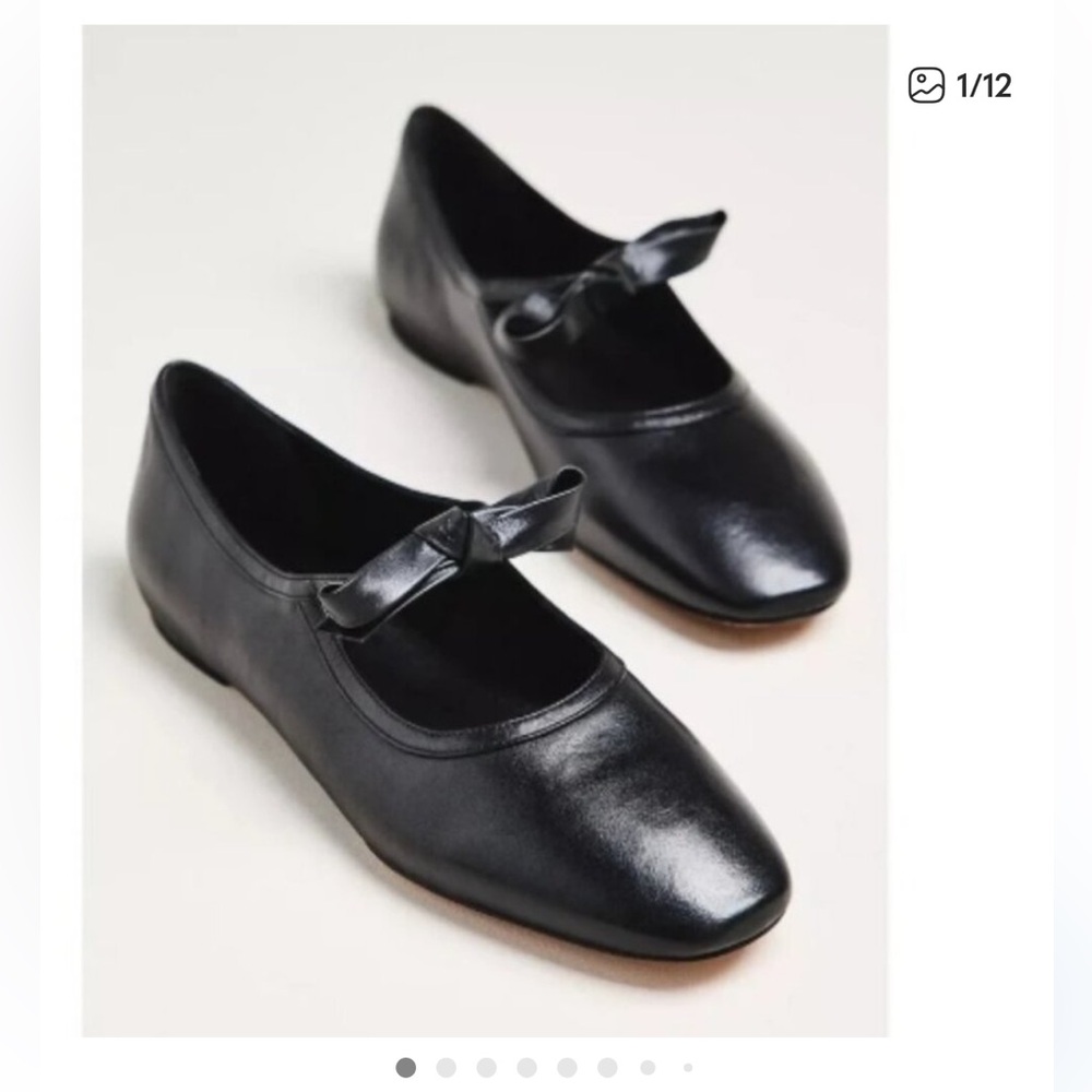 NWT ANTHROPOLOGIE MAEVE KNOTTED BOW MARY JANE FLATS